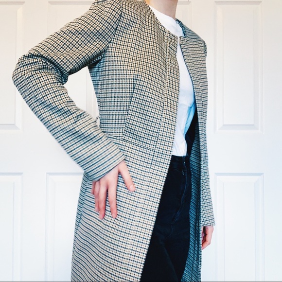 NEW Zara Plaid Coat/Blazer - Picture 4 of 6